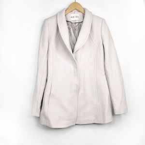 Reiss Lavender Button Wool Coat Jacket